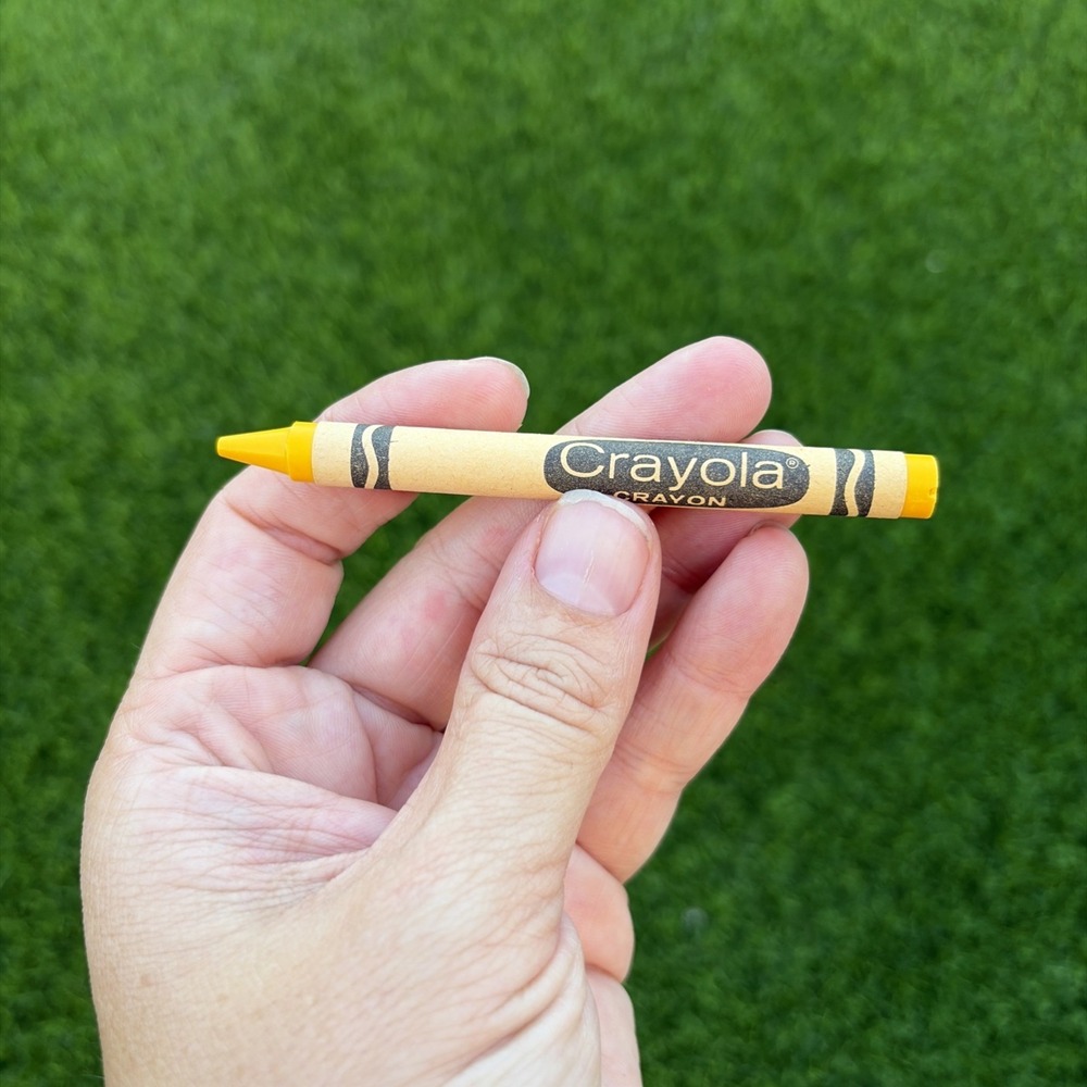 Retired Rare Discontinued Crayola Orange Yellow Binney And Smith USA, UNUSED